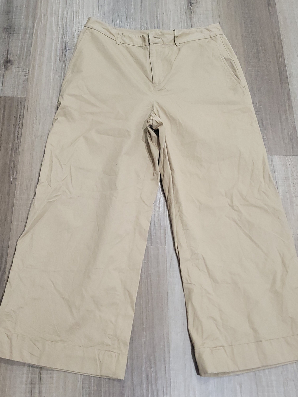 Polo by Ralph Lauren Women's Khaki Wide-Leg Chinos